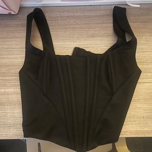 Black corset top